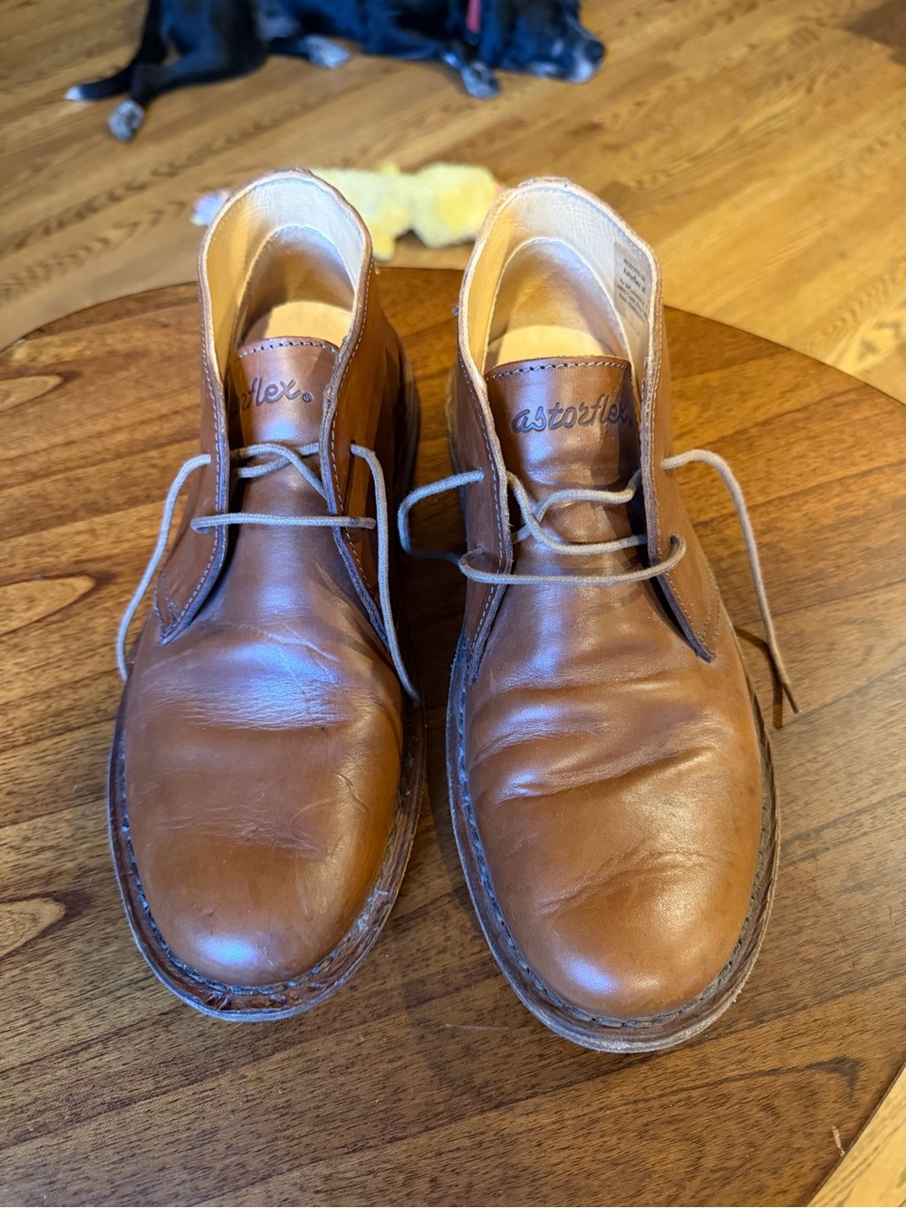 Imperfect Men’s Brown Leather Chukka Boots by Astorflex